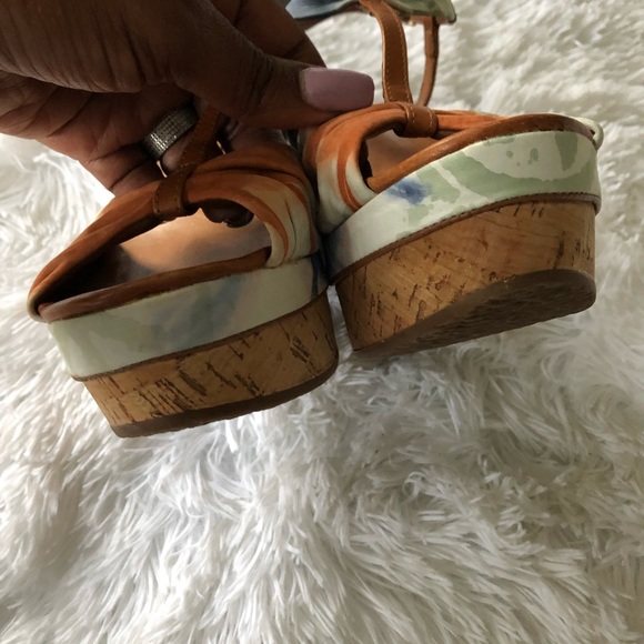 Aldo T-Strap Cork Wedge Sandal - Picture 6 of 8